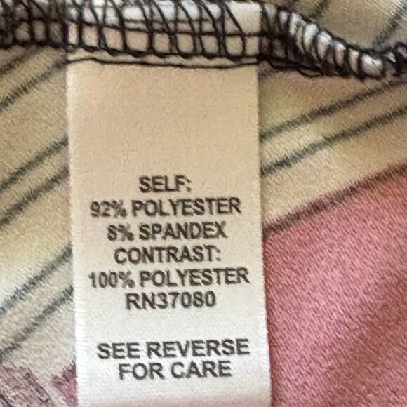 Cato Blouse Womens 26/28W Red Geometric Asymmetrical-Hem Tunic Stretch Knit - Picture 4 of 7